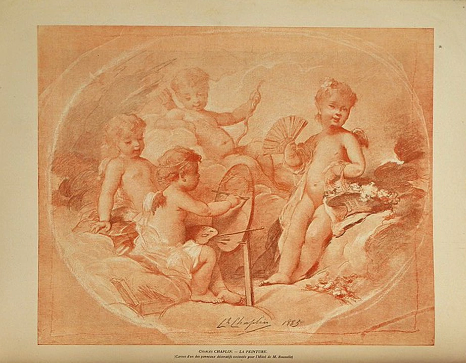 Allegoria della pittura, da Pagine de Paris - Noel